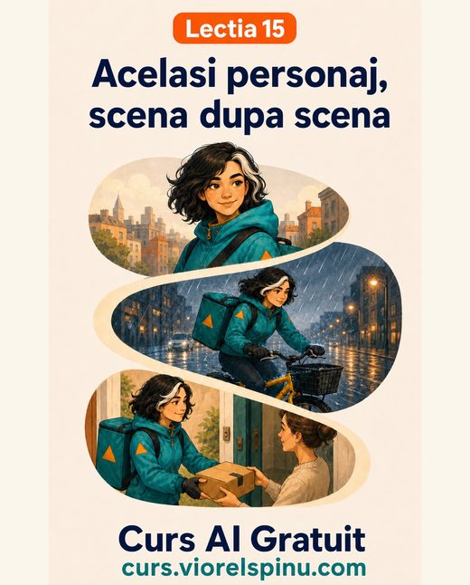 Coperta lecției 15: Același personaj, scenă după scenă