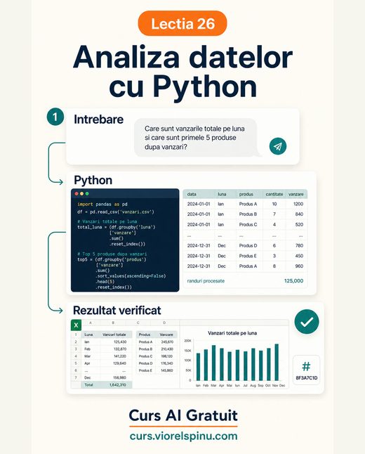 Coperta lecției 26: Analiza datelor cu ChatGPT