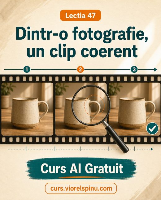 Coperta lecției 47: Dintr-o fotografie, un clip coerent