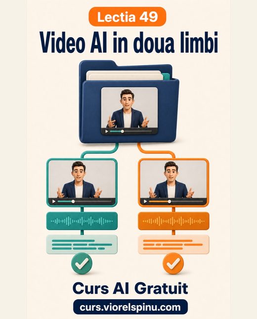 Coperta lecției 49: Studioul video AI multilingv