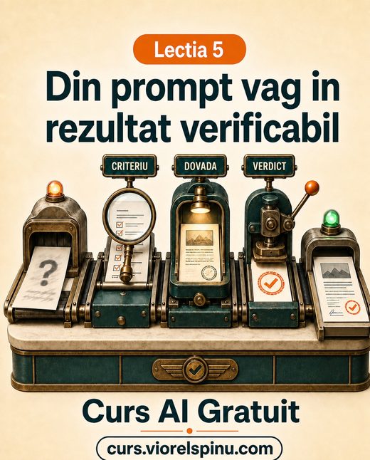Coperta lecției 5: Cum scrii un prompt bun pentru AI