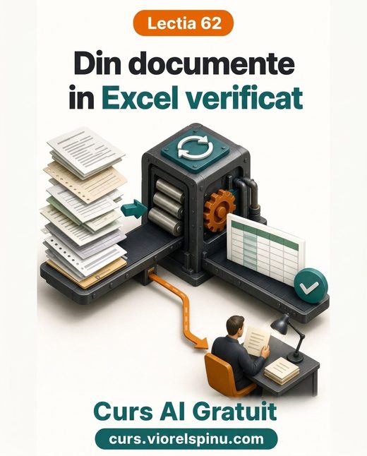 Coperta lecției 62: Dintr-un teanc de documente într-un Excel verificat