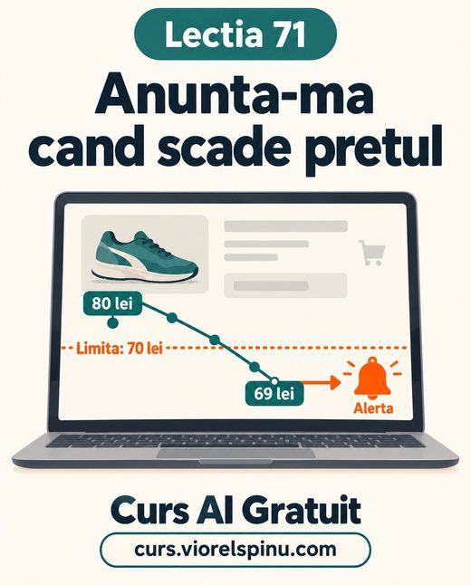 Coperta lecției 71: Anunță-mă când scade prețul